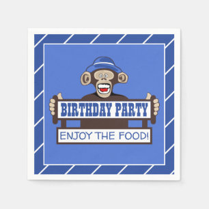 Cheeky Monkey Geburtstagsparty Napkin Serviette