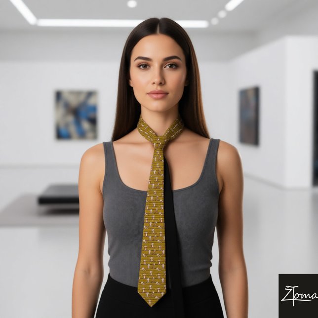 Cheeky Monkey Pattern Krawatte (Von Creator hochgeladen)