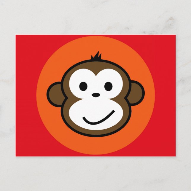 Cheeky Monkey Postkarte (Vorderseite)