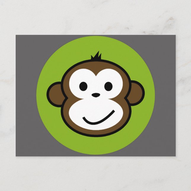 Cheeky Monkey Postkarte (Vorderseite)