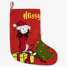 Cheeky Mrs. Claus Weihnachten Strumpf