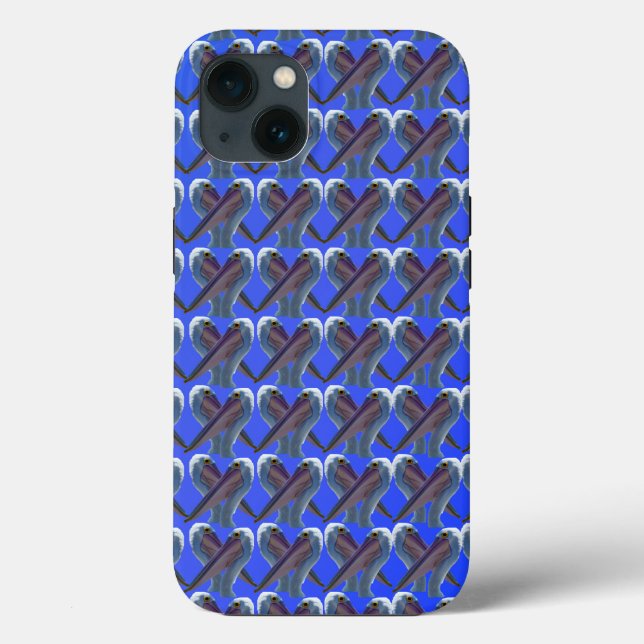 Cheeky Pelican Faces, iPhone 13 Fall Case-Mate iPhone Hülle (Rückseite)