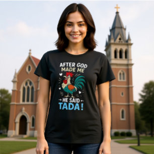 Cheeky Rooster-Anweisung Graphic T-Shirt