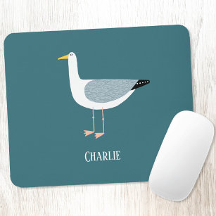 Cheeky Seagull Name Mousepad