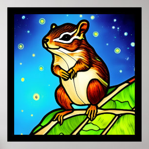 Cheeky, spielerisch Chipmunk Pal Poster