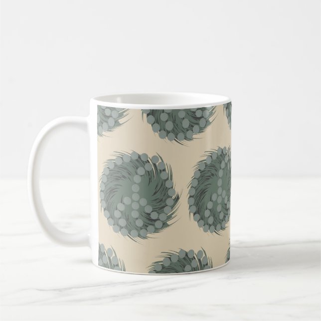 Cheeky Whirled Peas Pattern Kaffeetasse (Links)