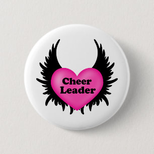 Cheeleader Heart Button