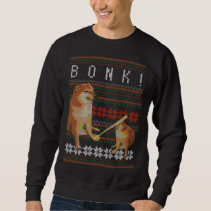 Cheems Bonk Ugly Christmas Sweater Doge Meme Desig Sweatshirt