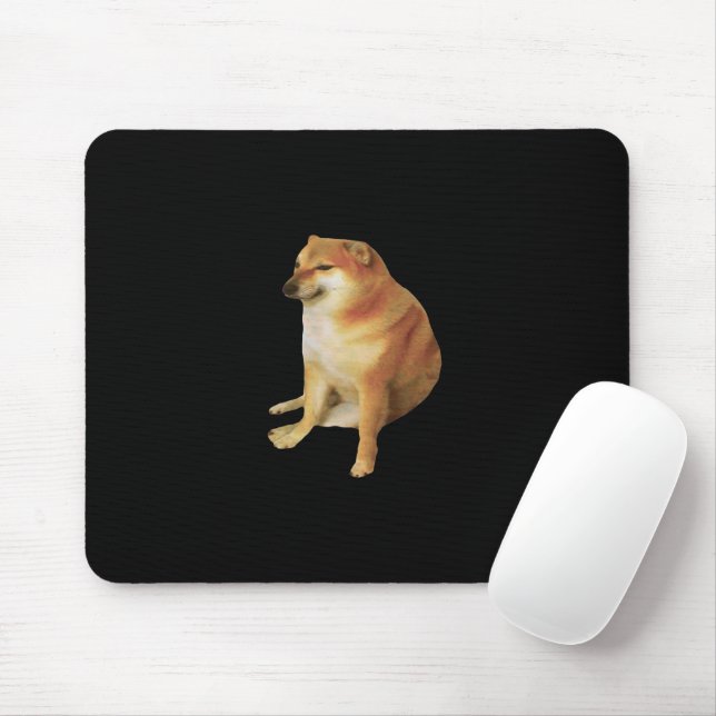 Cheems Meme Mouse Pad Mousepad (Mit Mouse)