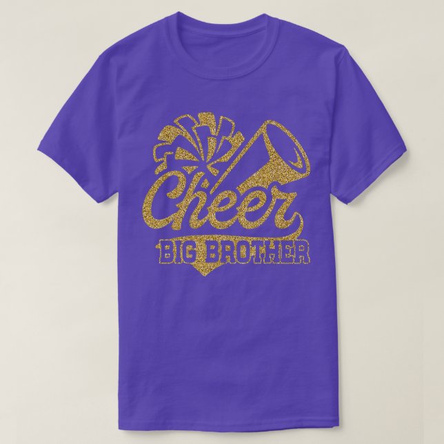 Cheer Big Brother Größter Fan Cheerleader Fathers T-Shirt (Design vorne)