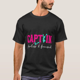 Cheer Captain Furchtlos Und Fokussiertes Cheerlead T-Shirt