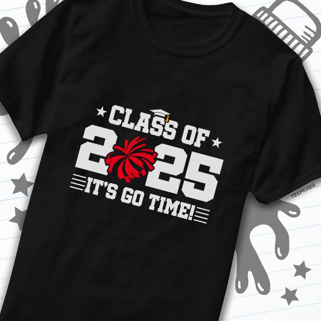 Cheer Cheerleader Abschluss Class of 2025 Senior T-Shirt (Von Creator hochgeladen)