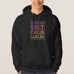 Cheer Cheerleader Rainbow World's Best Cheerleade Hoodie