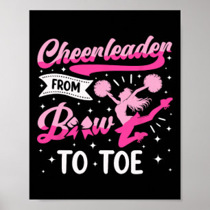 Cheer Cheerleading Cheerleader Von Bogen Zu Zeh _1 Poster