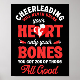Cheer Cheerleading Cheerleading Wird Nie Y Brechen Poster