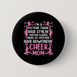 Cheer Cheerleading Mama Mutter Ich Bin Ein Bild Ma Button