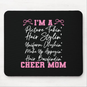 Cheer Cheerleading Mama Mutter Ich bin ein Bilderm Mousepad