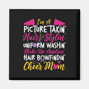 Cheer Cheerleading Mama Mutter Ich Bin Ein Foto Ma Magnet