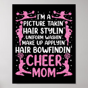 Cheer Cheerleading Mama Mutter Ich Bin Ein Foto Ma Poster