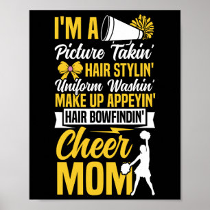 Cheer Cheerleading Mama Mutter Ich Bin Ein Foto Ma Poster