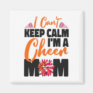 Cheer Cheerleading Mama Mutter Ich Kann Nicht Ruhi Magnet