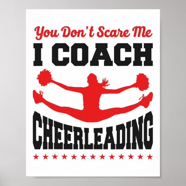Cheer Cheerleading-Trainer Du schüchterst mich nic Poster (Vorne)