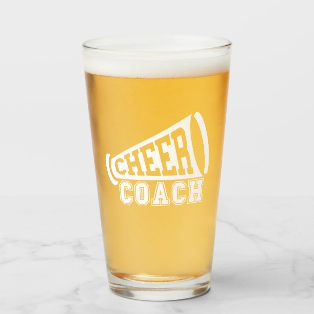Cheer Coach Beer Glas (Vorne (Gefüllt))