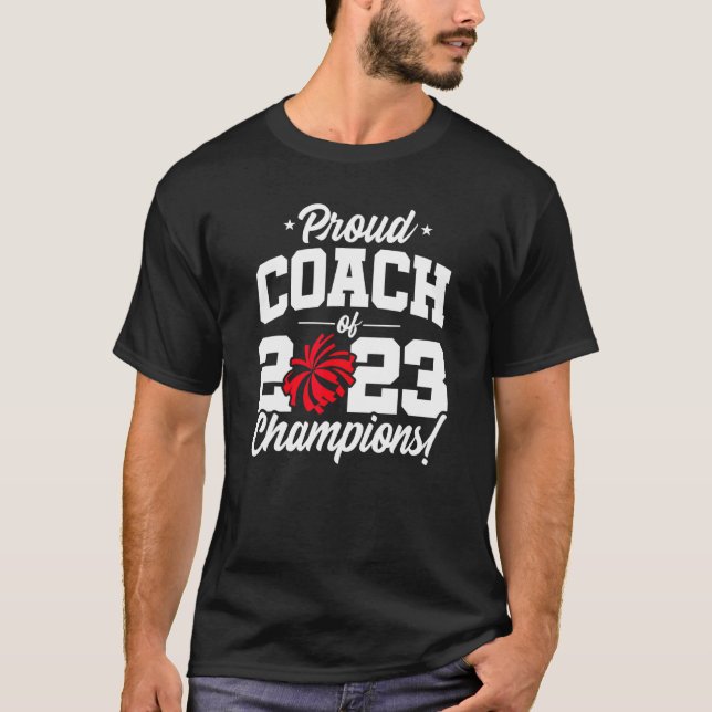 Cheer Coach Champions 2023 School Cheerleader C T-Shirt (Vorderseite)