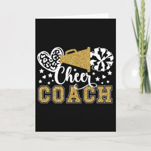 Cheer Coach Cheerleading Coach Würdigung Karte