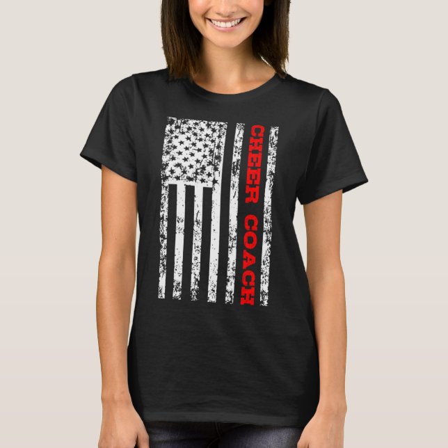 Cheer Coach Flag T-Shirt (Vorderseite)