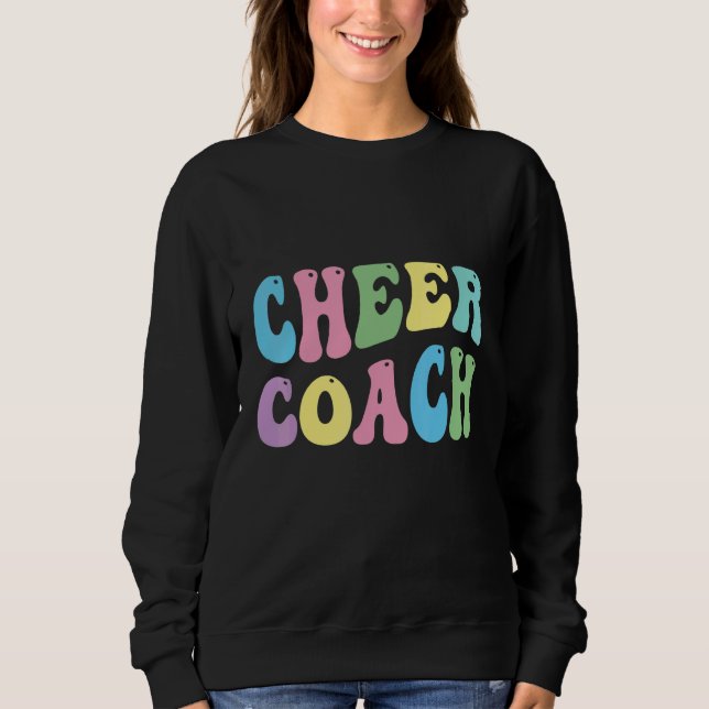 Cheer Coach Retro Best Cheer Coach Ever Cheerleade Sweatshirt (Vorderseite)