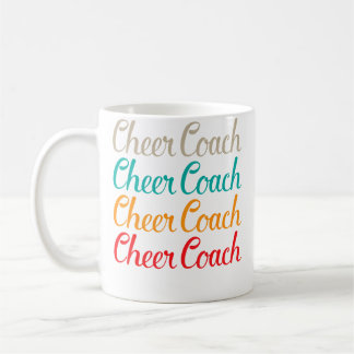 Cheer Coach Typografie Für Cheerleading Unternehme Kaffeetasse