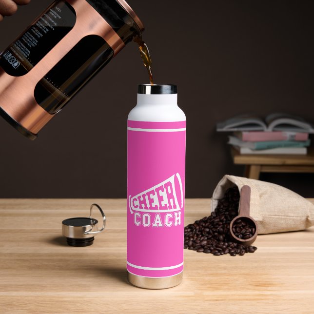 Cheer Coach Wasserflasche Trinkflasche (Kaffee (gedreht))
