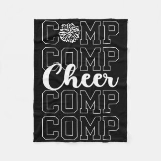 Cheer Comp Day Cheerleading Competition Day Cheerl Fleecedecke