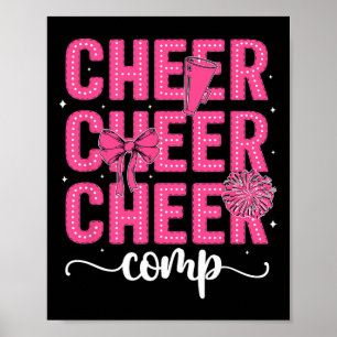 Cheer Comp Tag Cheerleader-Wettbewerbstag Kokette Poster