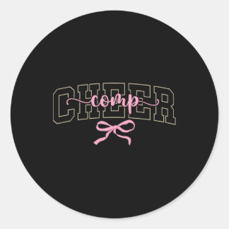 Cheer Comp Tag Cheerleader-Wettbewerbstag Kokette Runder Aufkleber