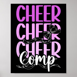 Cheer Comp Tag Cheerleading-Wettbewerb Tag Cheerl Poster