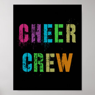 Cheer Crew Cheerleading-Team Schulcheerleader Grup Poster