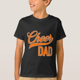 Cheer Dad Blau Und Orange Cheerleading Passende Pa T-Shirt