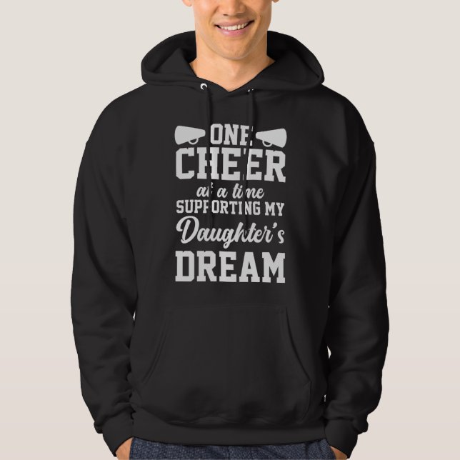 Cheer Dad Cheerleading Cheerleader Support Daughte Hoodie (Vorderseite)