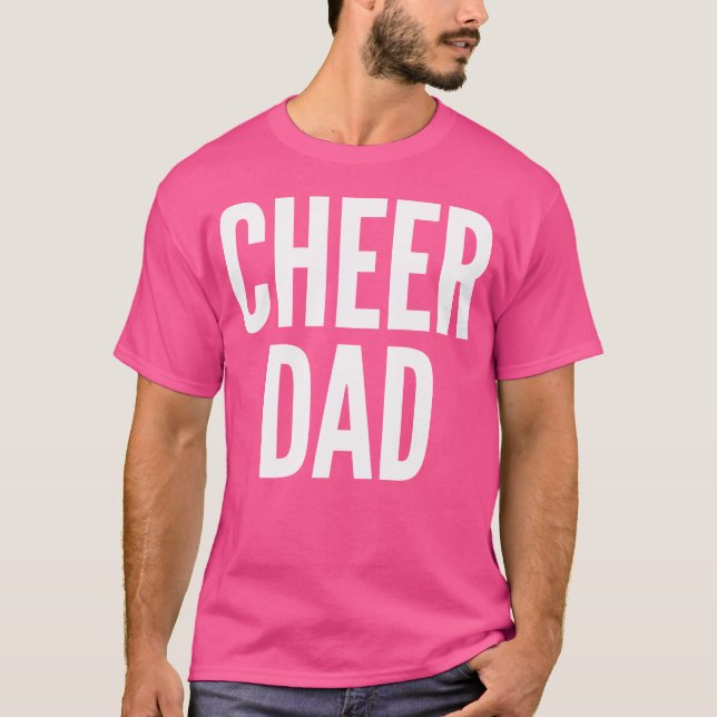 Cheer Dad Cheerleading Matching Parents T-Shirt (Vorderseite)