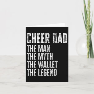 Cheer Dad Der Mann Der Mythos Die Brieftasche  Karte