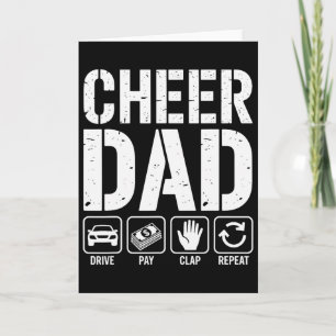 Cheer Dad Drive Pay Klatschen Wiederholen - Lustig Karte