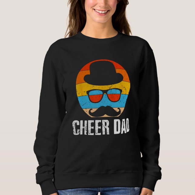 Cheer Dad Fathers Day Cheerleading Parents Cheerle Sweatshirt (Vorderseite)