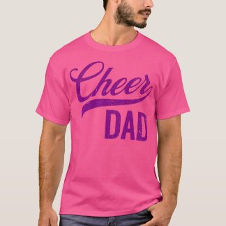 Cheer Dad Lila Cheerleading passende Eltern T-Shirt