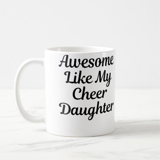 Cheer Dad Mom Cheerleading Kaffeetasse (Links)