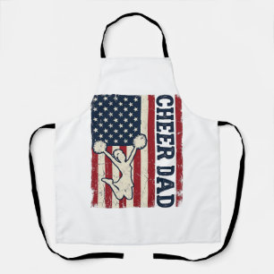 Cheer Dad Patriotisches Amerikanisches Flagge Vekt Schürze
