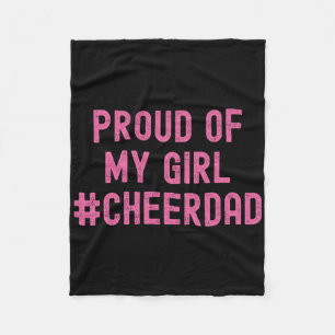 Cheer Dad Pink Cheerleading _2 Fleecedecke