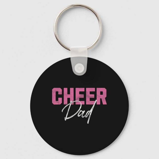 Cheer Dad Pink Cheerleading _5  Schlüsselanhänger (Vorderseite)
