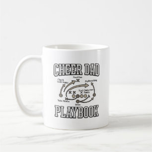 Cheer Dad Playbook Vintage Vector Shirt Design_1 Kaffeetasse